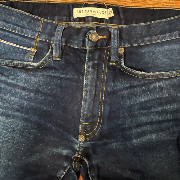 Artisan de Luxe Tapered Regular Fit Denim Blue Jeans Men’s Size 29 - Picture 5 of 13